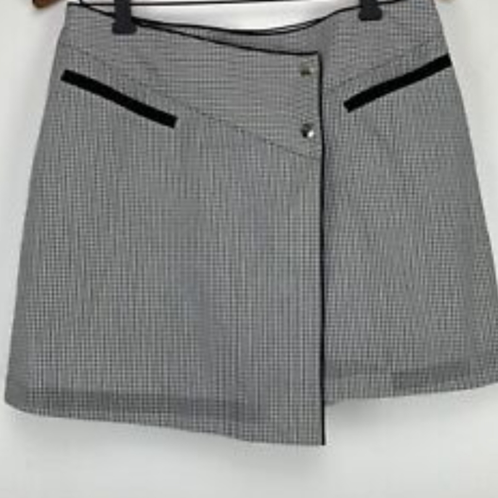 ANNIKA CUTTER & BUCK Asymmetric Wrap Around Golf Skirt NWOT